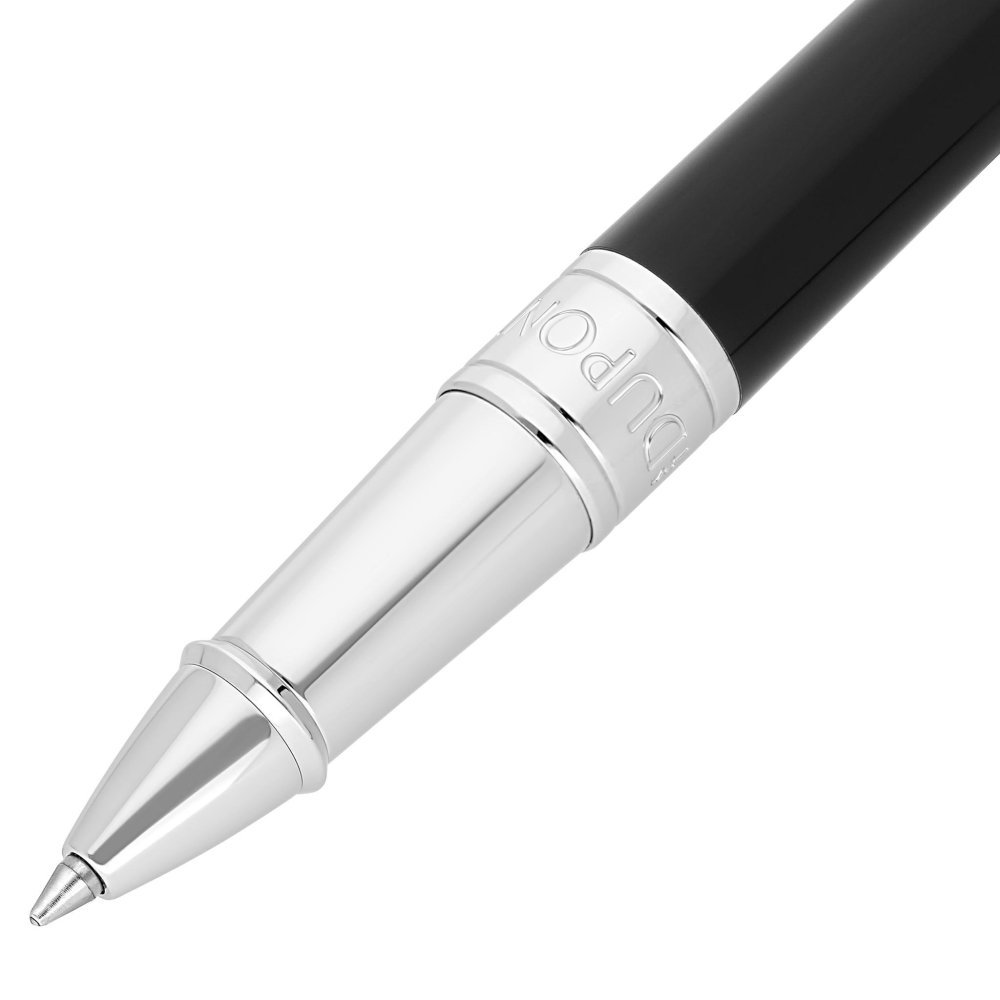 St Dupont - Penna Roller Initial - Lacca Nera - Cromate
