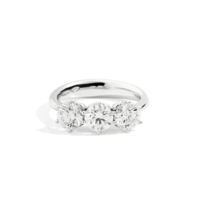 Recarlo - Anello Trilogy - Oro Bianco - Diamanti