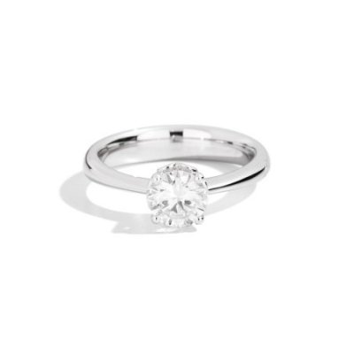 Recarlo - Anello Solitario - Oro Bianco - Diamante