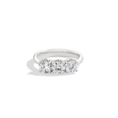 Recarlo - Anello Tre Pietre - Oro Bianco