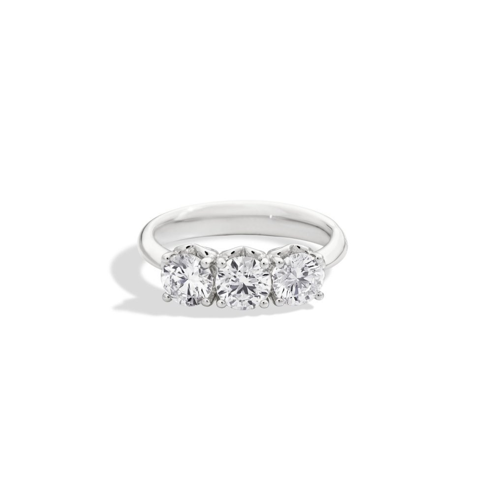 Recarlo - Anello Tre Pietre - Oro Bianco