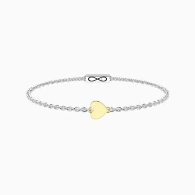 Kidult - Bracciale Cuore Oro 9Kt - Unisex - Acciaio