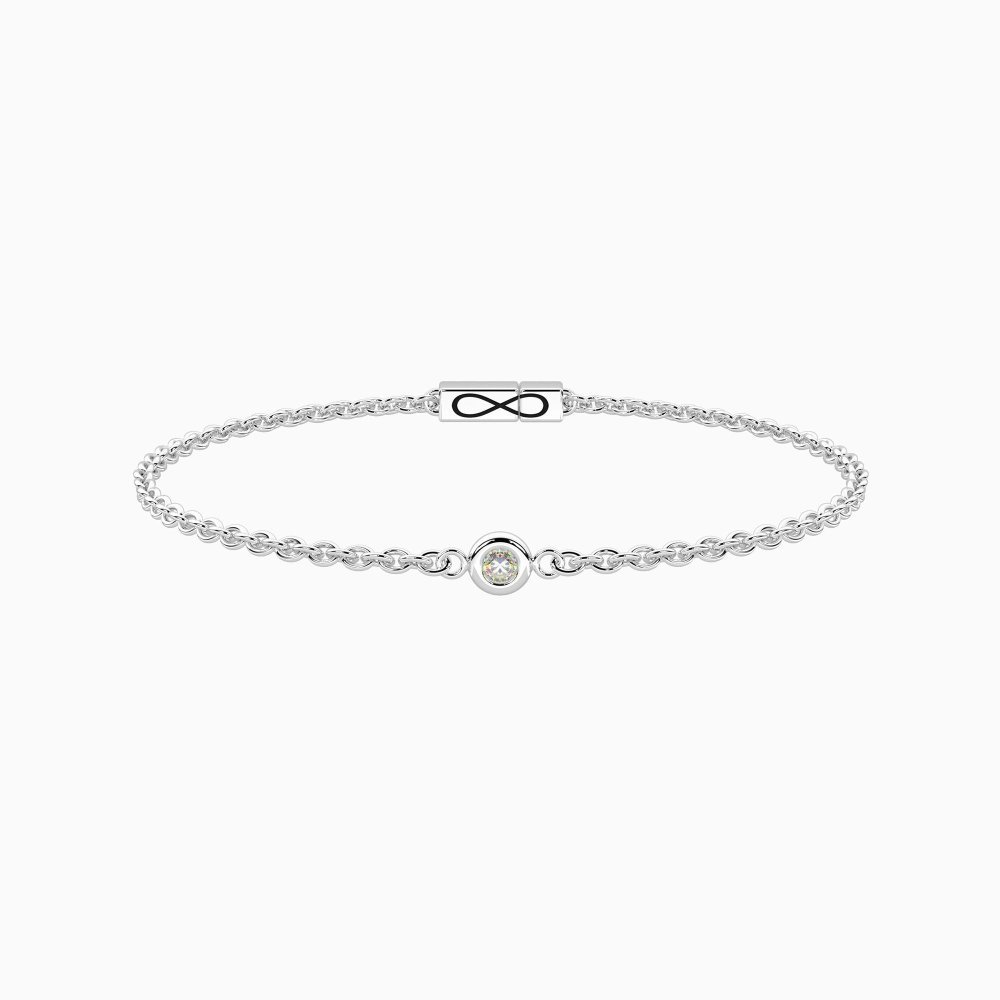 Kidult - Bracciale Diamante Lab-Grown - Acciaio