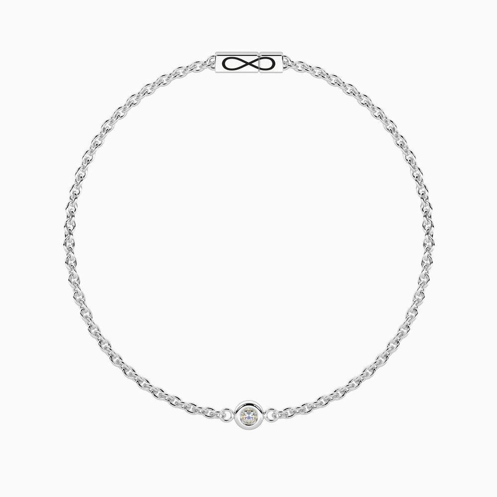Kidult - Bracciale Diamante Lab-Grown - Acciaio