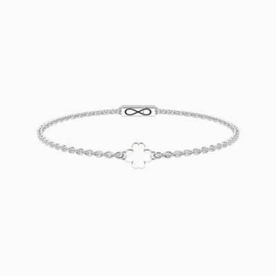 Kidult - Bracciale Quadrifoglio - Acciaio Unisex