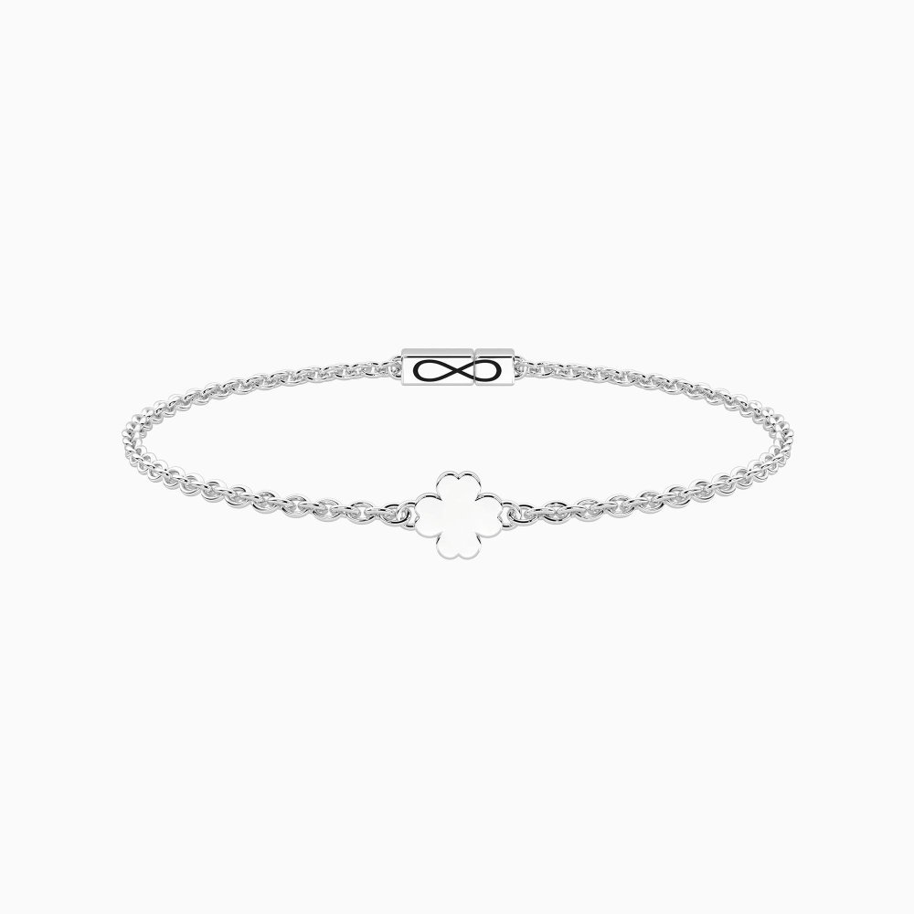Kidult - Bracciale Quadrifoglio - Acciaio Unisex