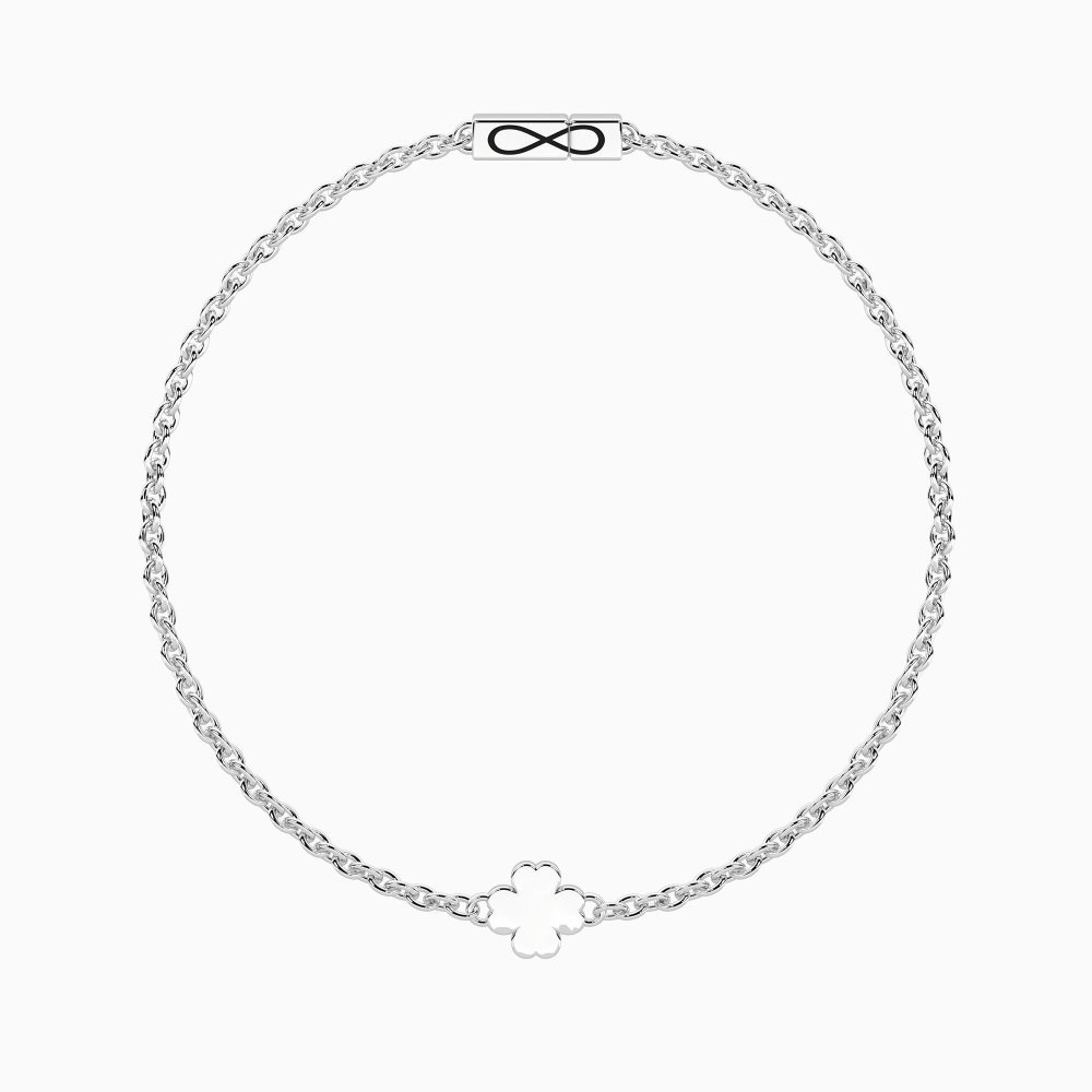 Kidult - Bracciale Quadrifoglio - Acciaio Unisex