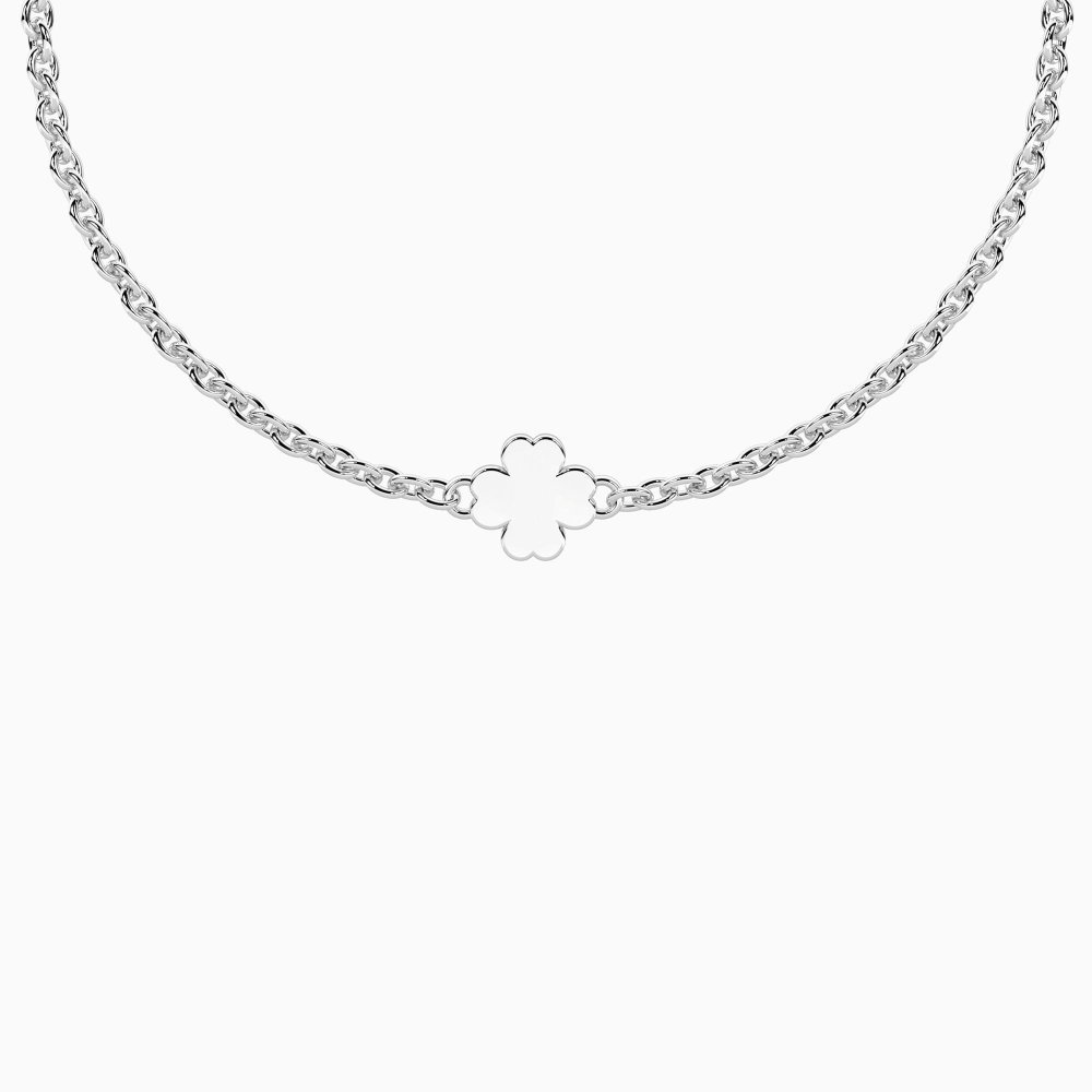Kidult - Bracciale Quadrifoglio - Acciaio Unisex