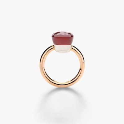 Pomellato - Anello Nudo Classic - Oro Rosa - Granato