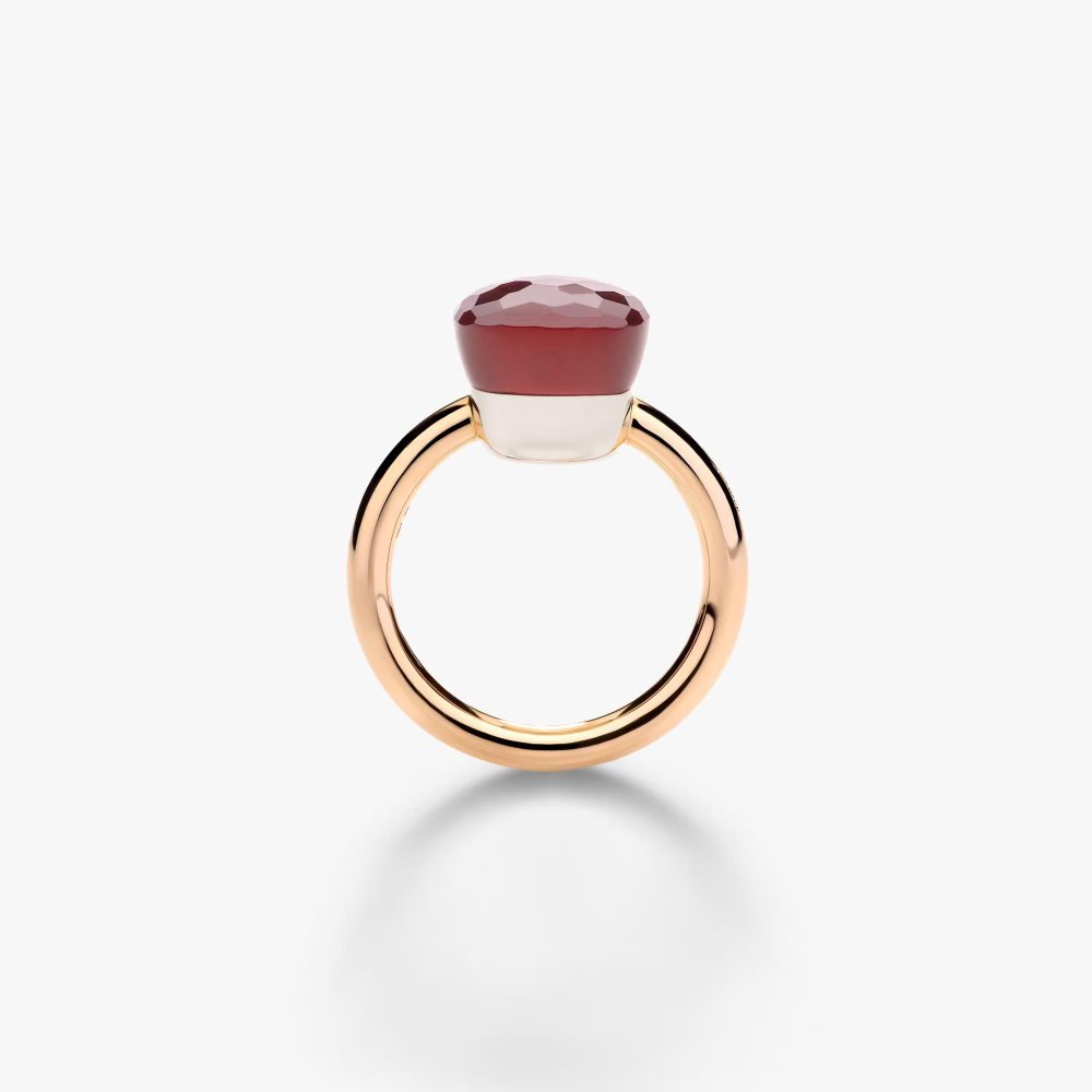 Pomellato - Anello Nudo Classic - Oro Rosa - Granato