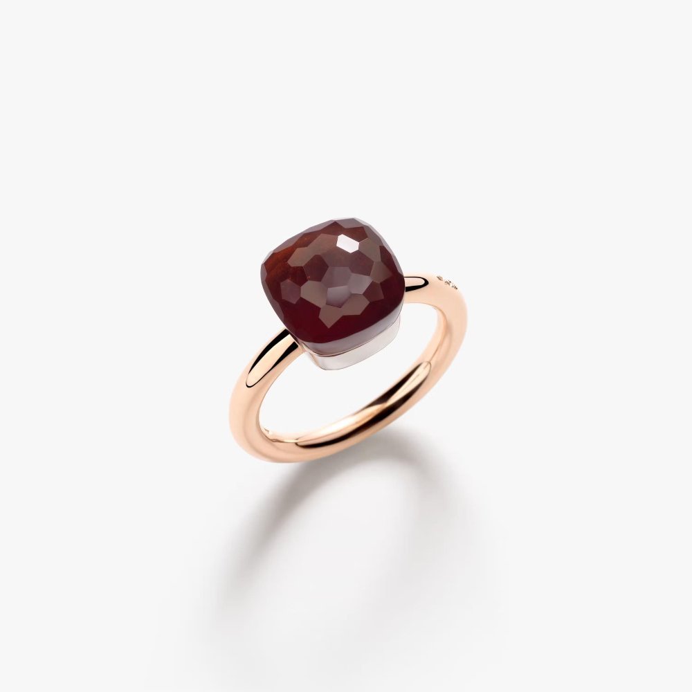 Pomellato - Anello Nudo Classic - Oro Rosa - Granato