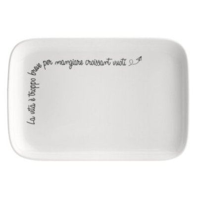 Rituali Domestici - Piatto Rettangolare - Porcellana
