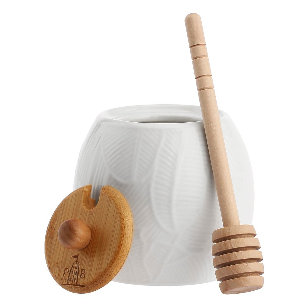 La Porcellana Bianca - Mieliera Foglie - Porcellana