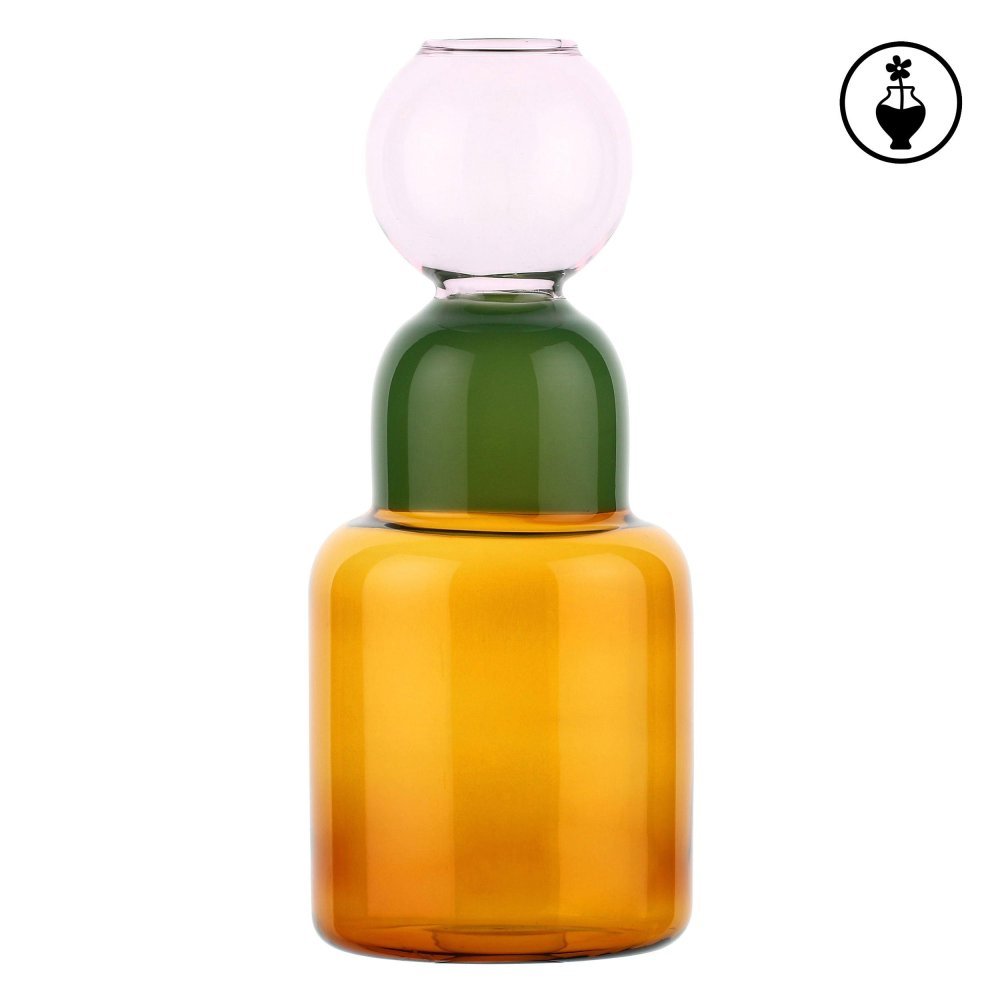 Rituali Domestici - Vaso Monofiore Top - Vetro Rosa