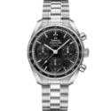 Omega - Speedmaster 38 Mm - Acciaio - Nero