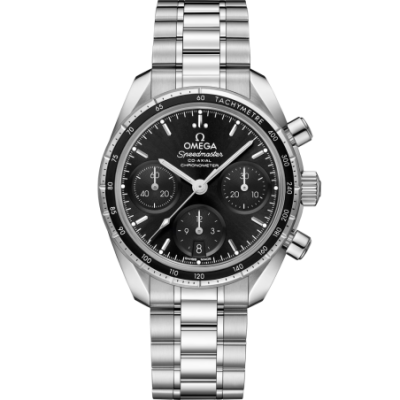 Omega - Speedmaster 38 Mm - Acciaio - Nero