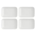 La Porcellana Bianca - Set Da 4 Piatto Rettangolare - Bone China