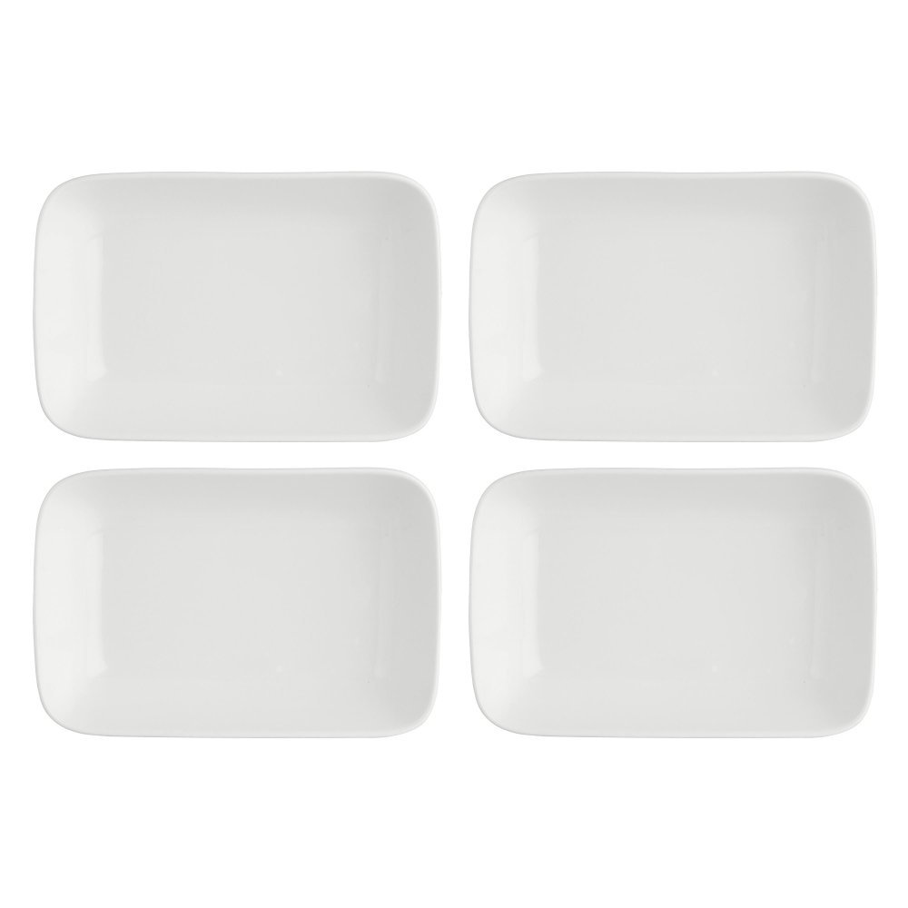 La Porcellana Bianca - Set Da 4 Piatto Rettangolare - Bone China