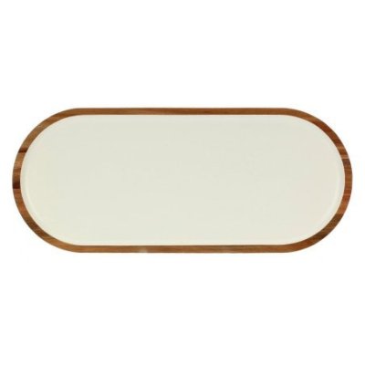 La Porcellana Bianca - Vassoio Ovale - Legno Smaltato