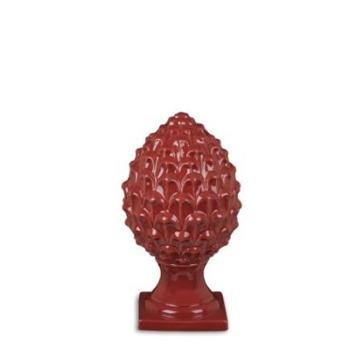 Henriette - Pigna Decorativa - Porcellana - Rossa
