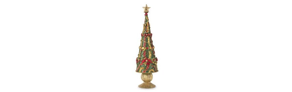 Albero Fiocchi H.36cm. Verde X' Mas Trees Henriette