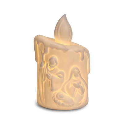 CANDELA NATIVITA' C/LUCE CM.11x18H. LIGHT NATIVITY