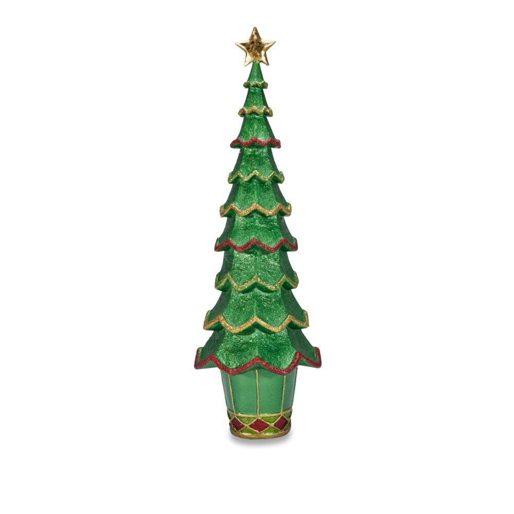 ALBERO H.46 CM VERDE GLITTER X'MAS TREES