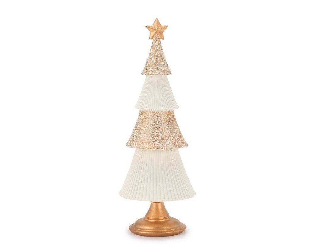 Henriette - Albero H.32Cm. Bianco - Resina - Elegante