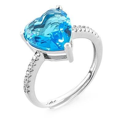 4Us Cesare Paciotti - Anello Cuore - Argento 925