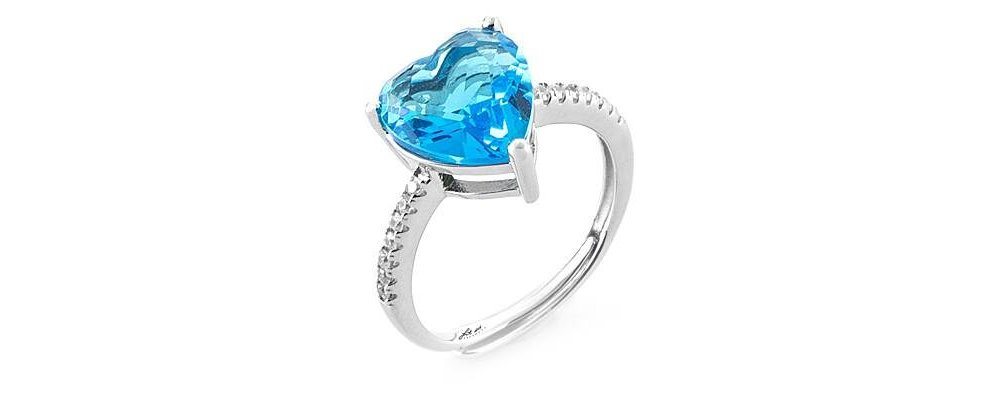 4Us Cesare Paciotti - Anello Cuore - Argento 925