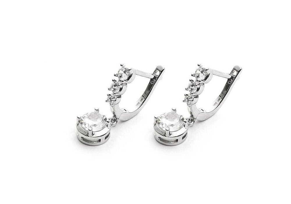 4Us Cesare Paciotti - Orecchini Donna - Zirconi - Argento 4Us Cesare Paciotti - Orecchini Donna - Zirconi - Argento
