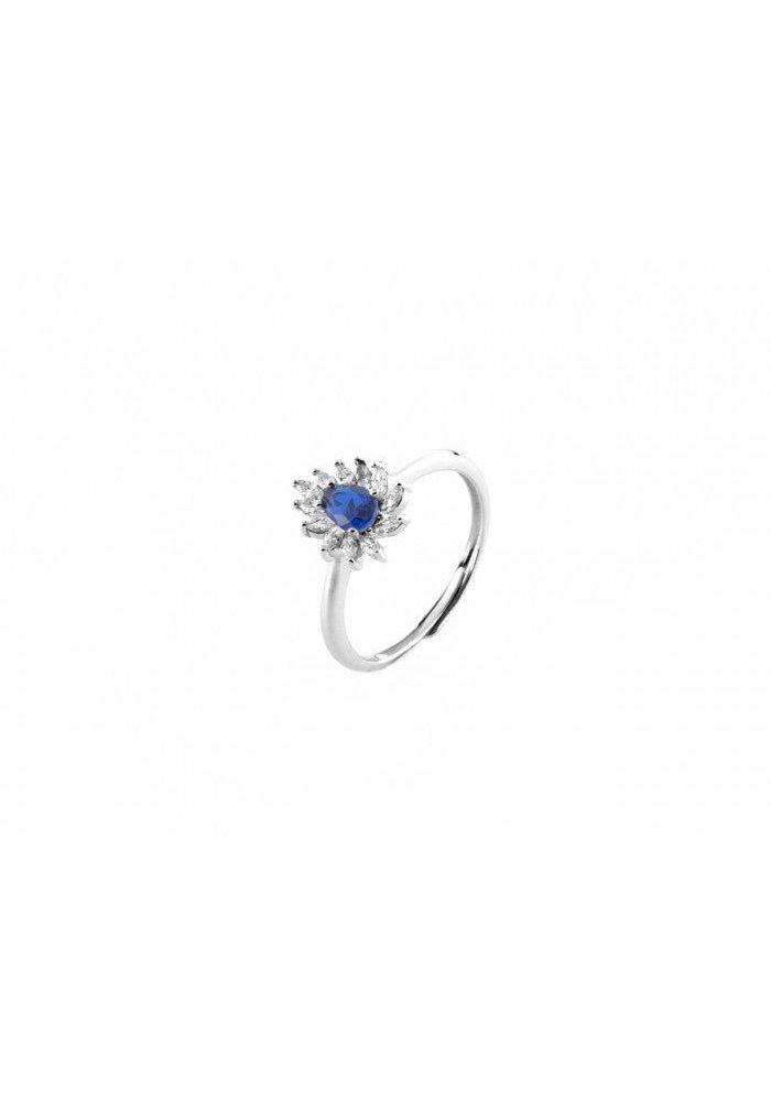 4Us Cesare Paciotti - Anello Goccia - Argento Zirconi