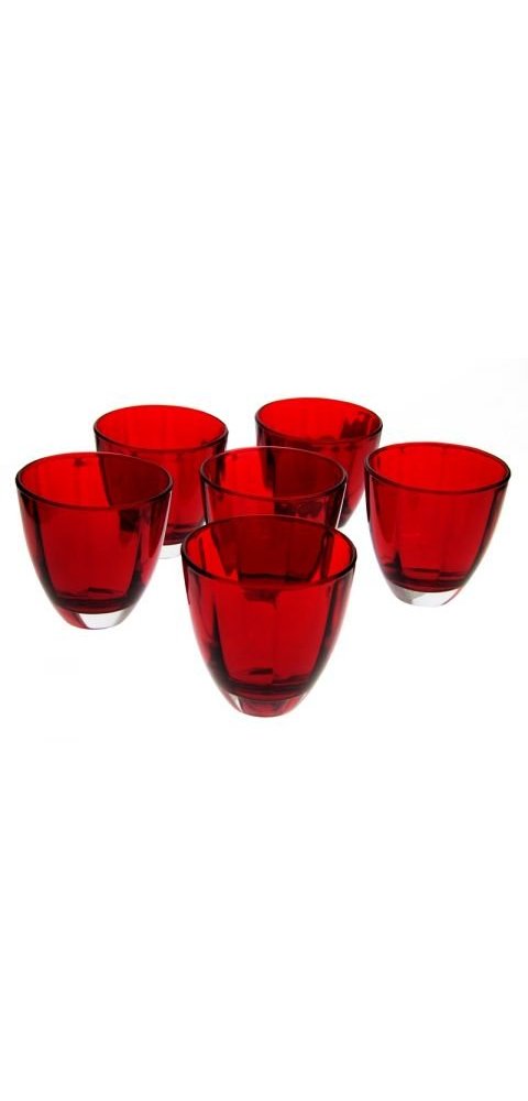Royal Family - Set 6 Bicchieri Rossi - Art.0486800