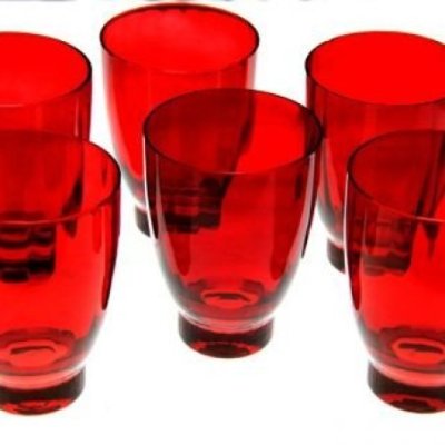 Royal Family - Set 6 Bicchieri Rossi - Art 0486600