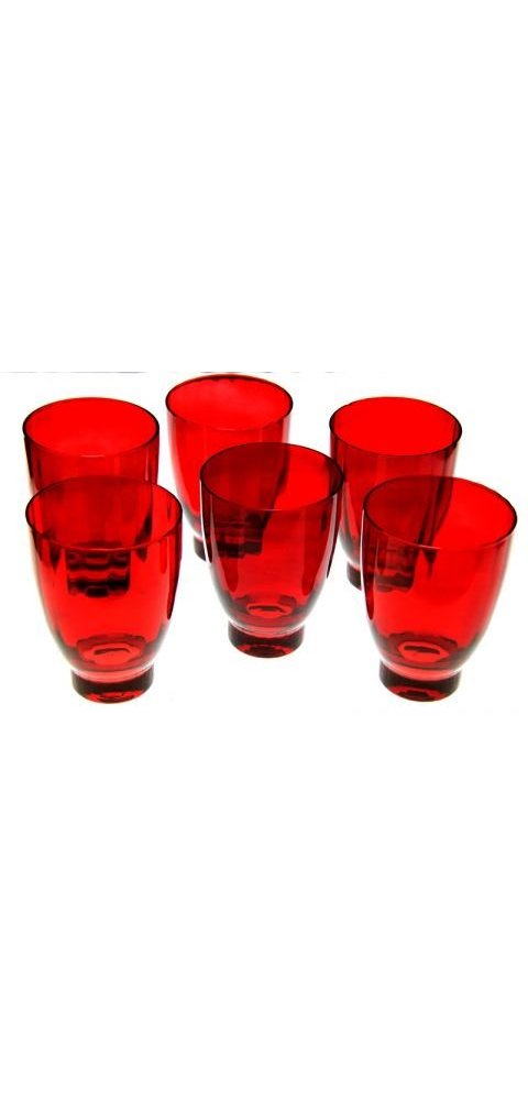 Royal Family - Set 6 Bicchieri Rossi - Art 0486600