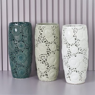 Henriette - Portaombrelli Bianco - Ceramica - Kyoto