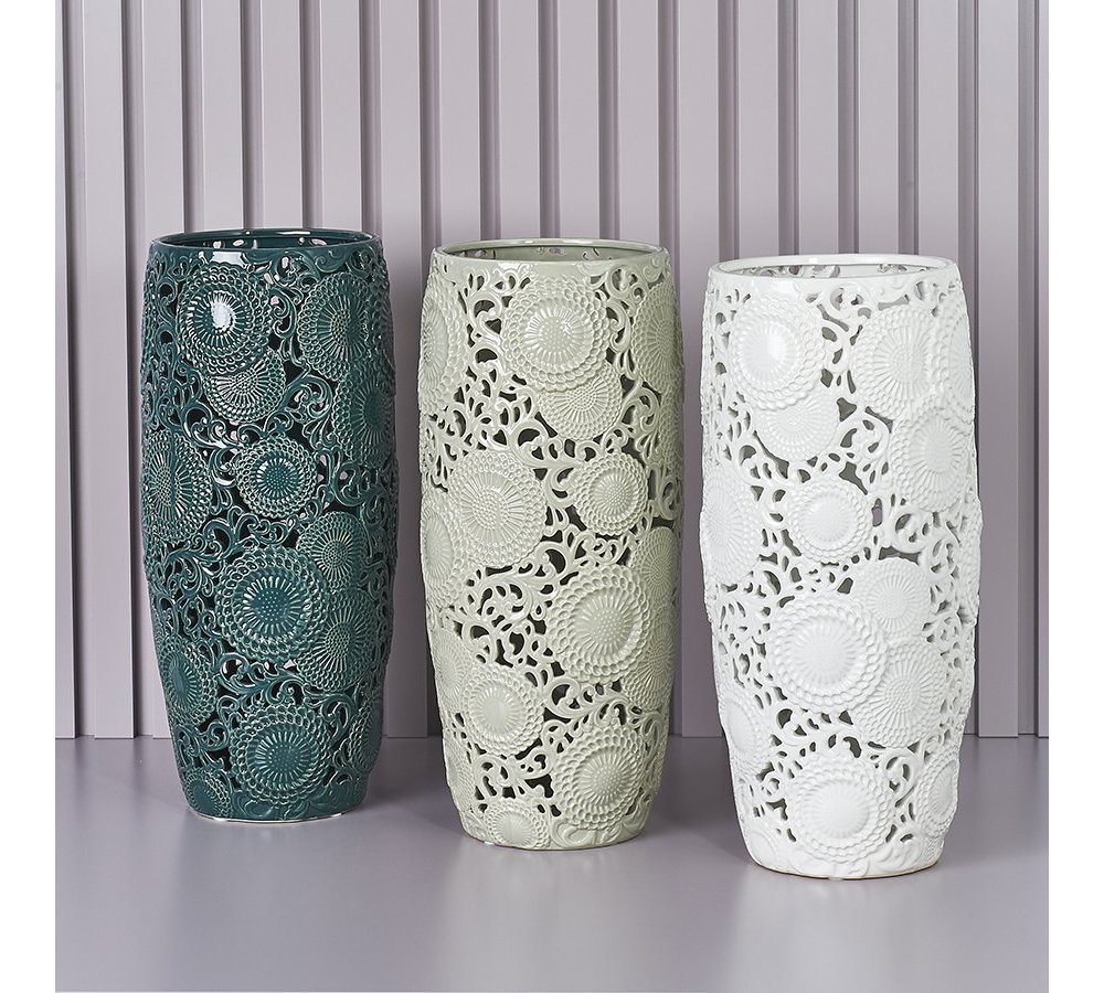 Henriette - Portaombrelli Bianco - Ceramica - Kyoto