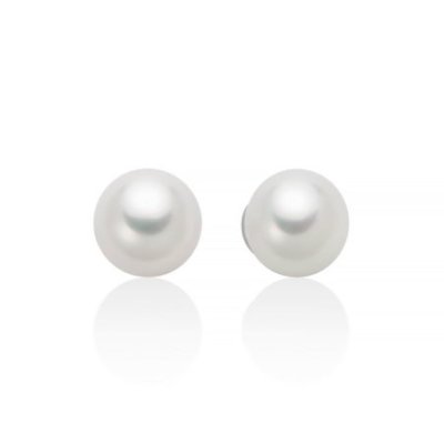 Miluna - Orecchini Perle Gemelle - Oro Bianco