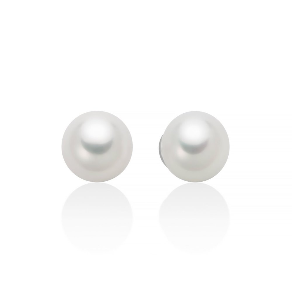 Miluna - Orecchini Perle Gemelle - Oro Bianco