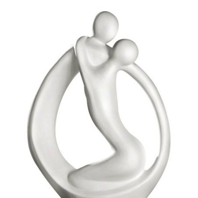 Gilde - Figura Coppia Partnerkreis - Ceramica - Crema