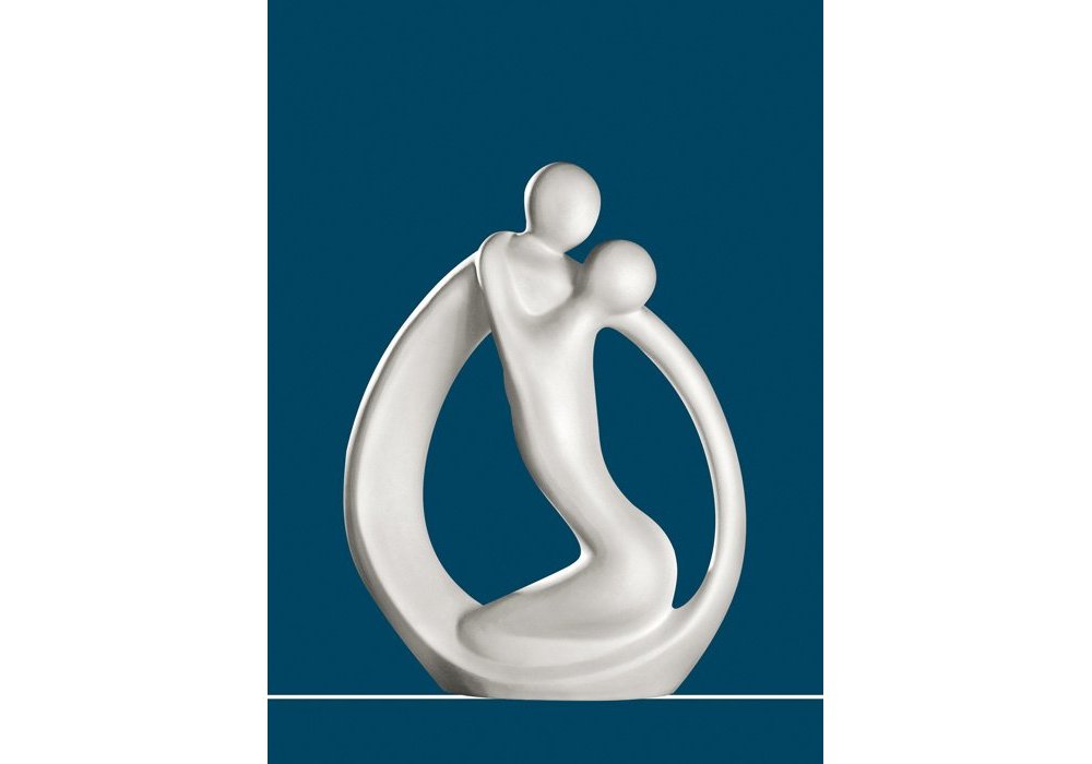 Gilde - Figura Coppia Partnerkreis - Ceramica - Crema