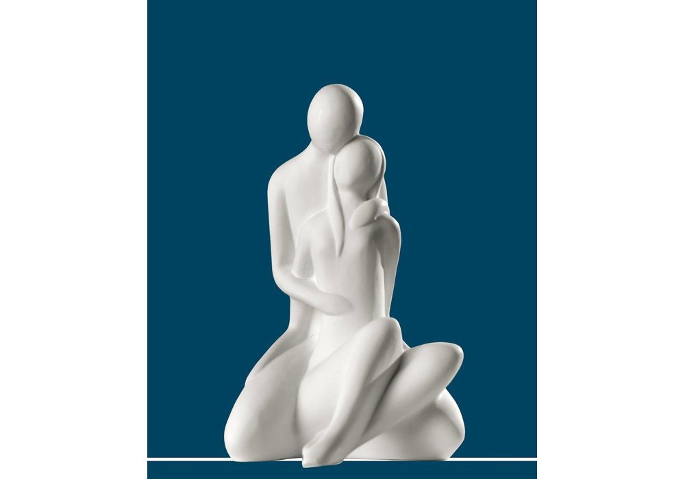 Gilde - Figura Coppia - Ceramica - Crema