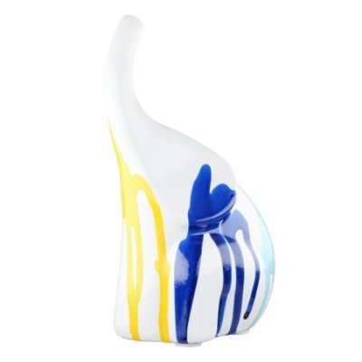 Gilde - Figura Di Elefante - Ceramica - Bianco