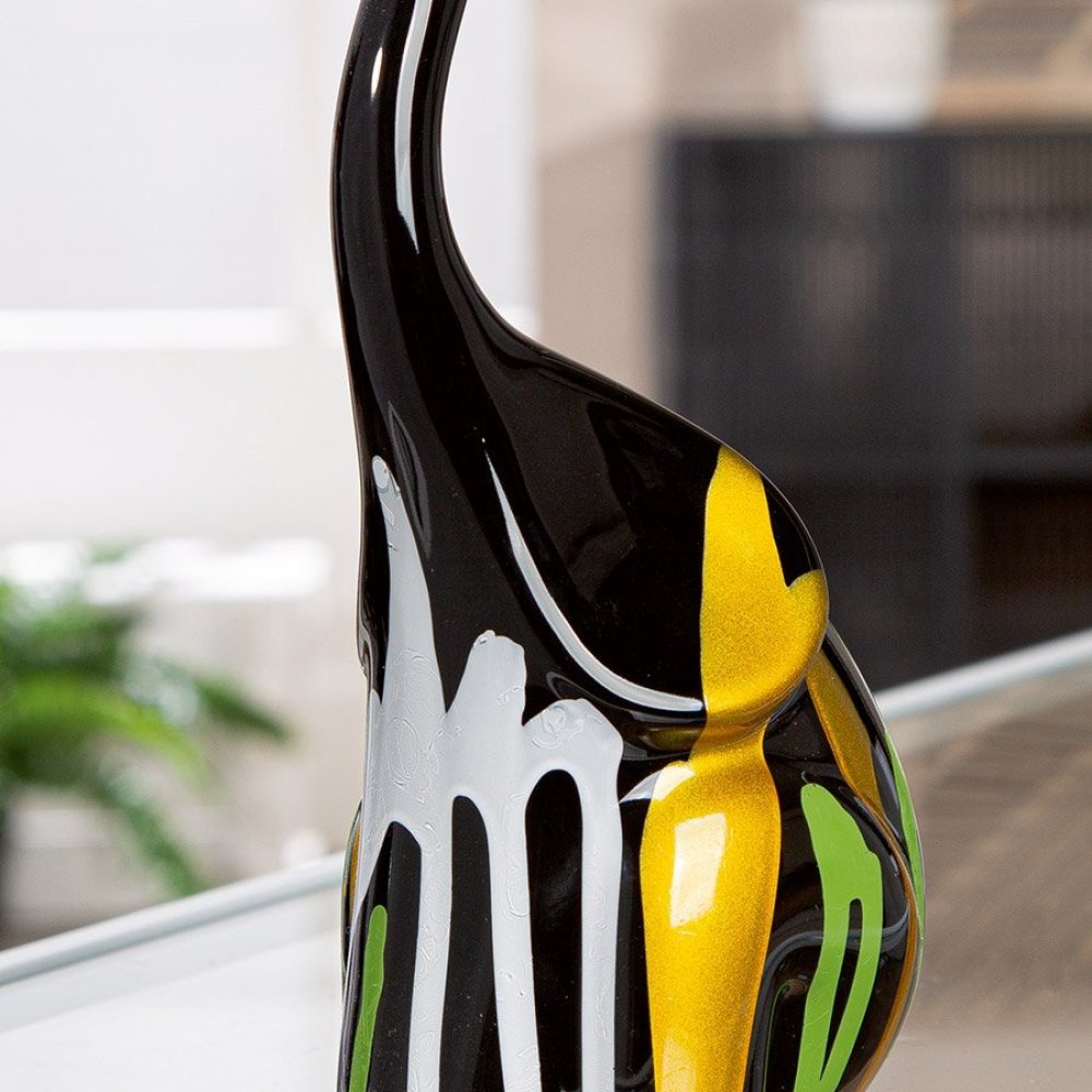 Gilde - Figura Elefante - Ceramica - Nero