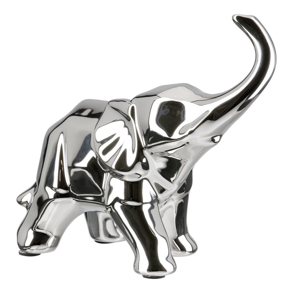 Gilde - Figura Elefante - Ceramica - Argento