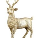 Gilde - Figura Cervo - Resina Sintetica - Oro