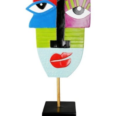 Gilde - Scultura Il Volto - Resina Sintetica - Multicolore