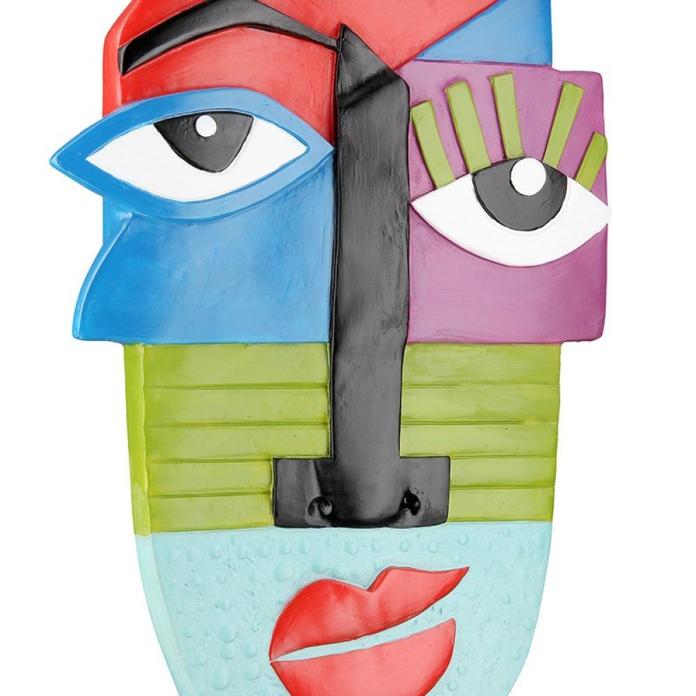 Gilde - Scultura Il Volto - Resina Sintetica - Multicolore