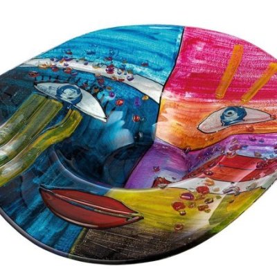 Gilde - Ciotola Rotonda - Vetro - Multicolore