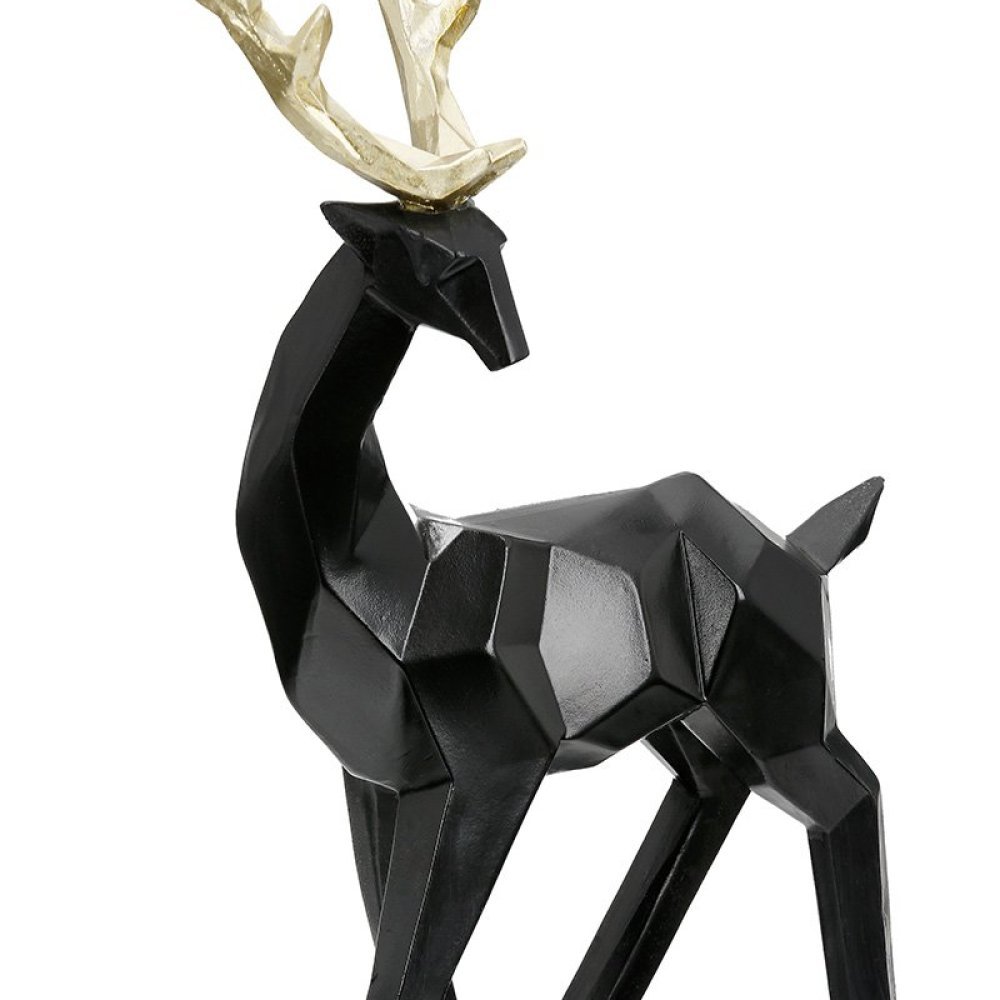 Gilde - Figura Cervo Haimo - Resina Sintetica - Bianco